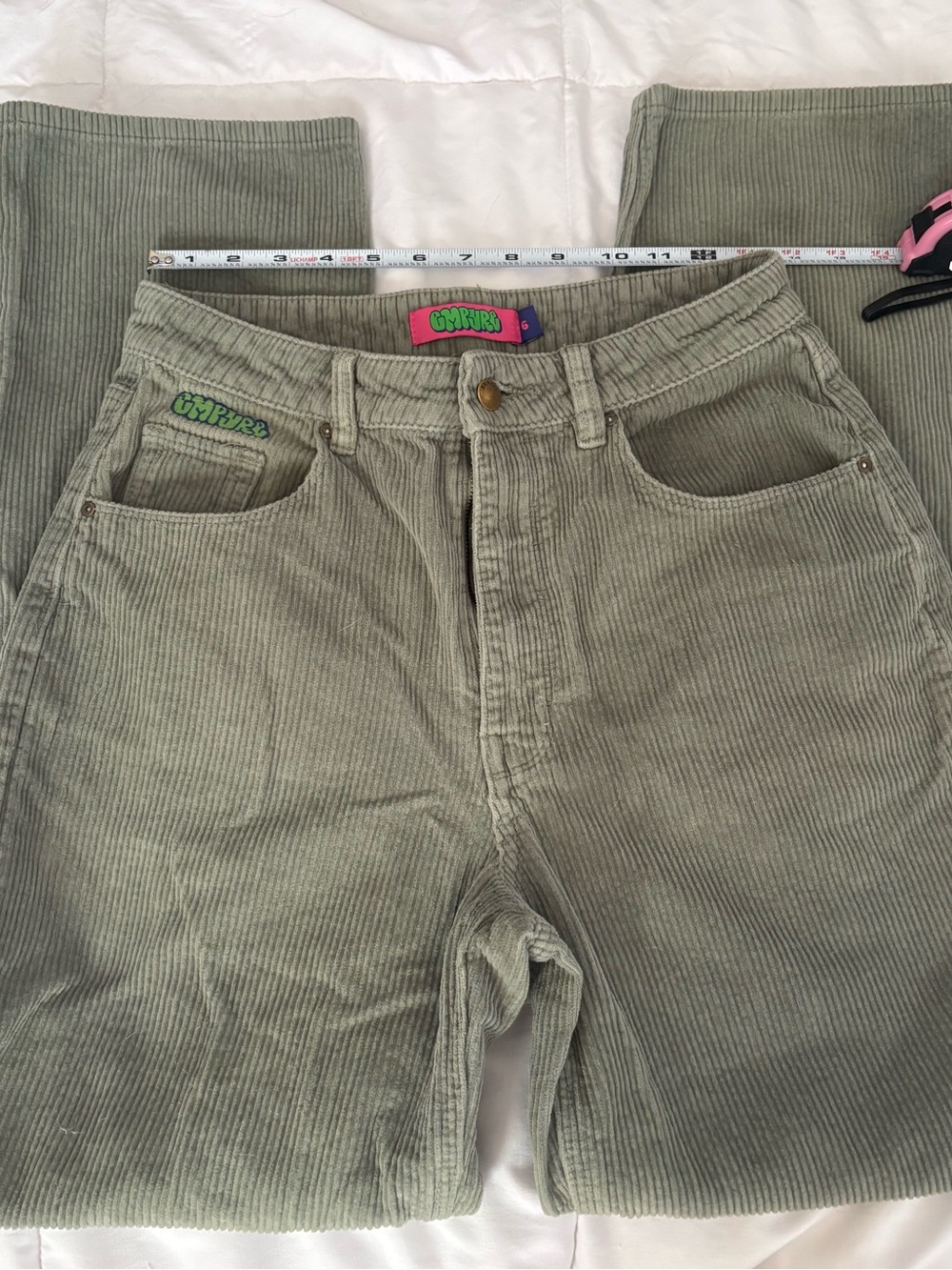 Women’s Olive Green Corduroy Pants Size 6